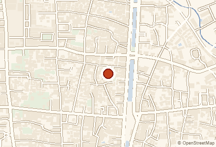 แผนที่ย่านที่จัดงาน Spice Garden · Map of the area around Spice Garden